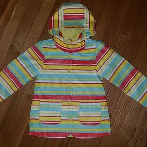 NEW striped raincoat